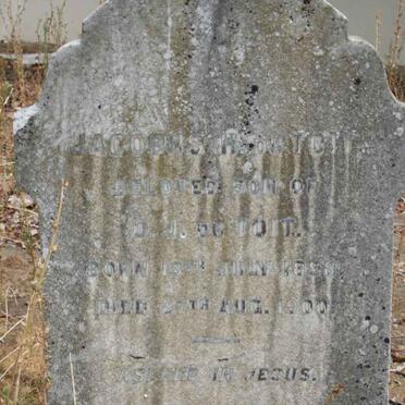 TOIT Jacobus H., du 1898-1900