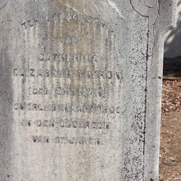 THERON Catherine Elizabeth nee SNYMAN -1900