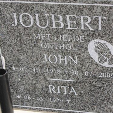 JOUBERT John 1918-2009 &amp; Rita 1929-