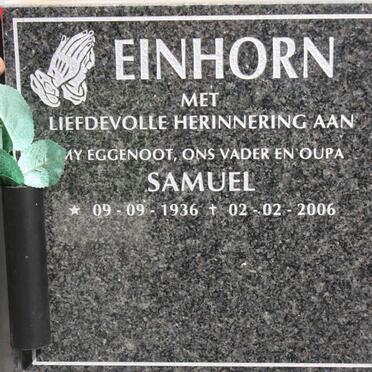 EINHORN Samuel 1936-2006