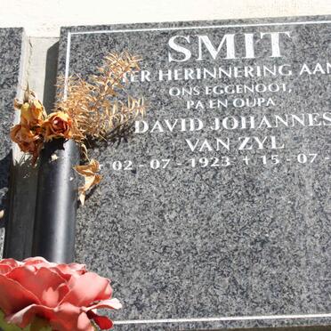 SMIT David Johannes Van Zyl 1923-2006