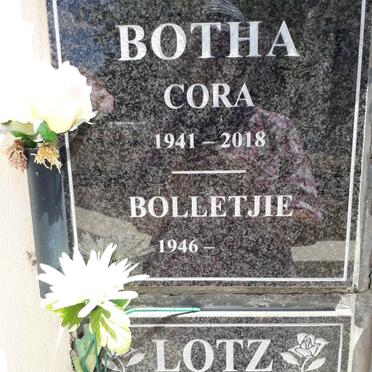 BOTHA Bolletjie 1946- &amp; Cora 1941-2018