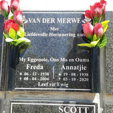 MERWE Freda, van der 1938-2004 :: MERWE Annatjie, van der 1938-2020