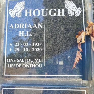 HOUGH Adriaan H.L. 1937-2020