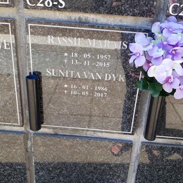 MARAIS Rassie 1957-2015 :: VAN DYK Sunita 1986-2017