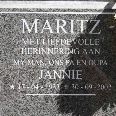MARITZ Jannie 1933-2002