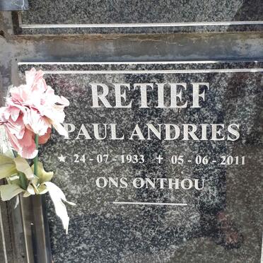 RETIEF Paul Andries 1933-2011
