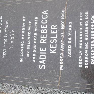 KESLER Sadie Rebecca -1960