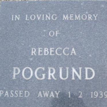POGRUND Rebecca -1939