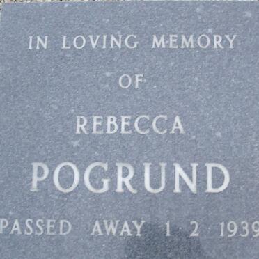 POGRUND Rebecca -1939