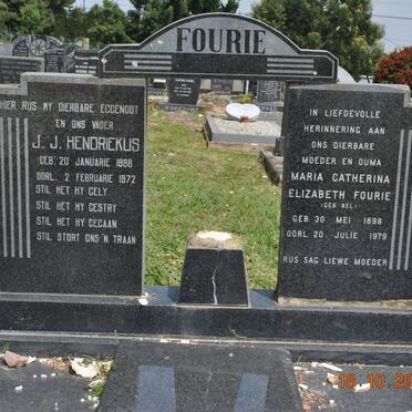 FOURIE J.J. Hendriekus 1898-1972 &amp; Maria Catherina Elizabeth NEL 1898-1979