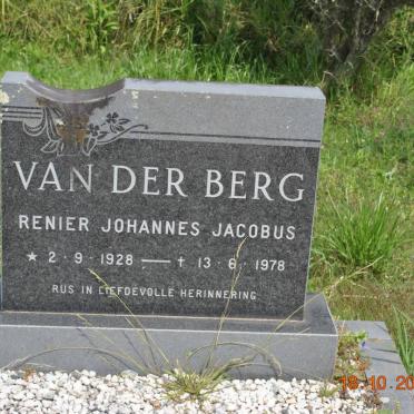 BERG Renier Johannes Jacobus, van der 1928-1978