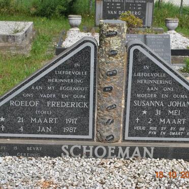 SCHOEMAN Roelof Frederick 1917-1987 &amp; Susanna Johanna 1923-1989