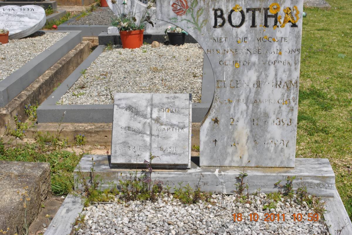 BOTHA Ellen Beatram nee LAMPRECHT 1893-1987