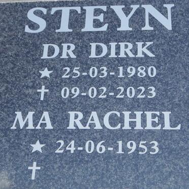 STEYN Rachel 1953- :: STEYN D.R. Dirk 1980-2023