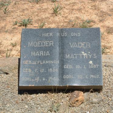JONGH Matthys, de 1887-1967 &amp; Maria FLAMINGH 1888-1946