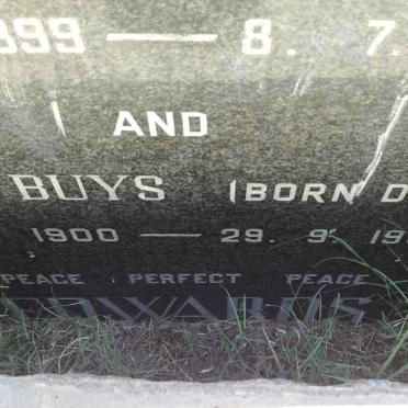 EDWARDS Robert Martin 1899-1967 &amp; Louisa Buys DEETLEFS 1900-1990