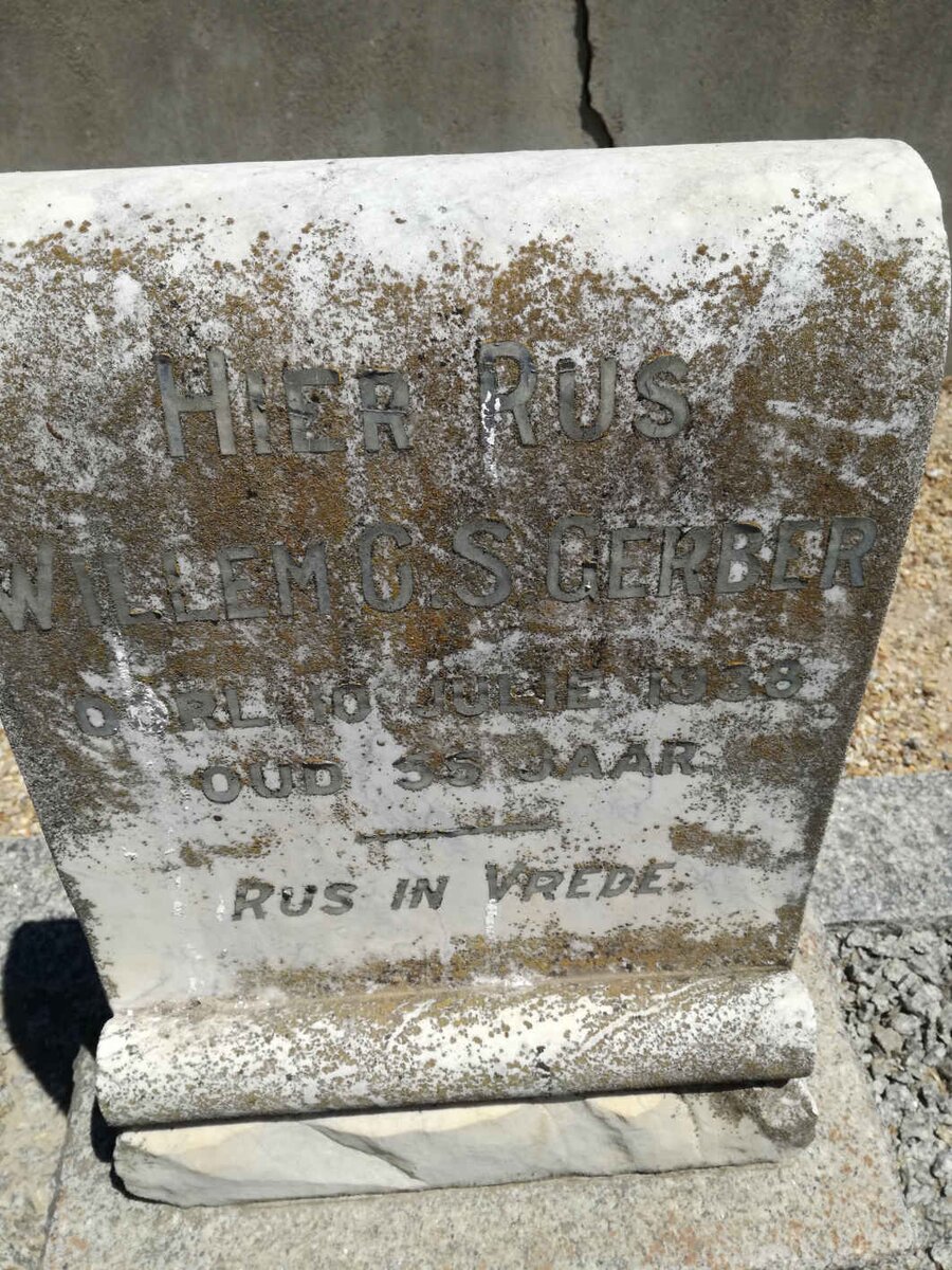 GERBER Willem C.S. -1938