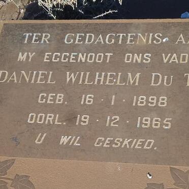 TOIT Daniel Wilhelm, du 1898-1965