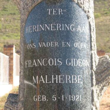 MALHERBE Francois Gideon 1921-1970