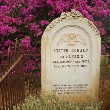 PLESSIS Pieter Schalk, du 1872-1902