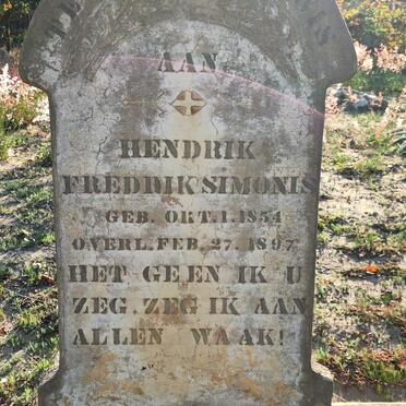 SIMONIS Hendrik Fredrik 1854-1897