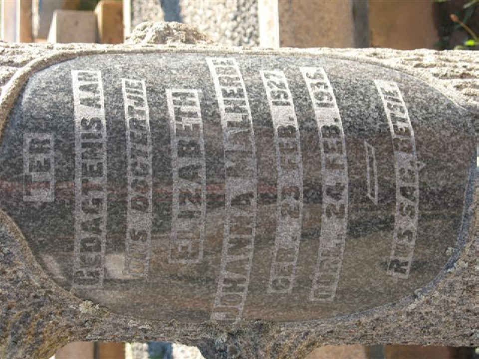 MALHERBE Elizabeth Johanna 1927-1936