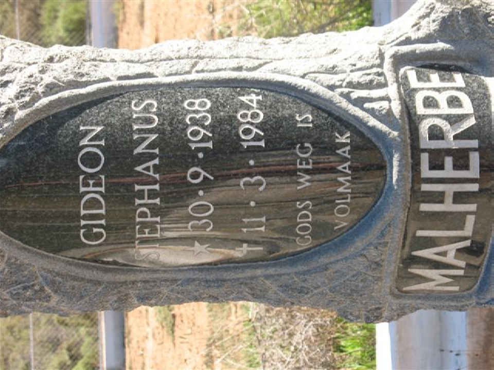 MALHERBE Gideon Stephanus 1938-1984