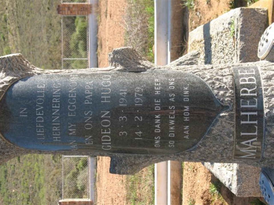 MALHERBE Gideon Hugo 1941-1979