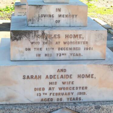 HOME Charles -1901 &amp; Sarah Adelaide -1919