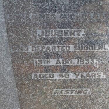 JOUBERT Johannes Nicholaas -1933