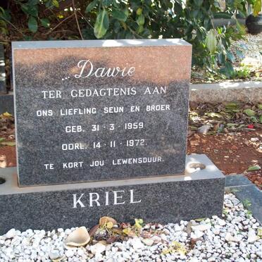 KRIEL Dawie 1959-1972