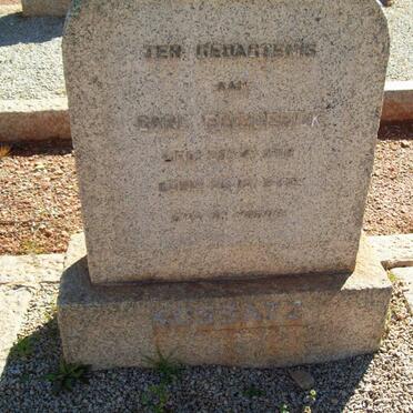 KOSSATZ Carl Friederick 1918-1950