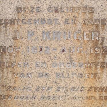 KRUGER J.P. 1872-1921