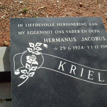 KRIEL Hermanus Jacobus 1924-1986