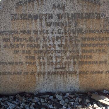 LOUW Elizabeth Wilhelmina -1924