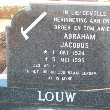 LOUW Abraham Jacobus 1924-1995