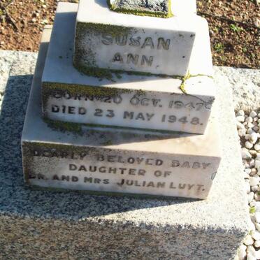 LUYT Susan Ann 1947-1948