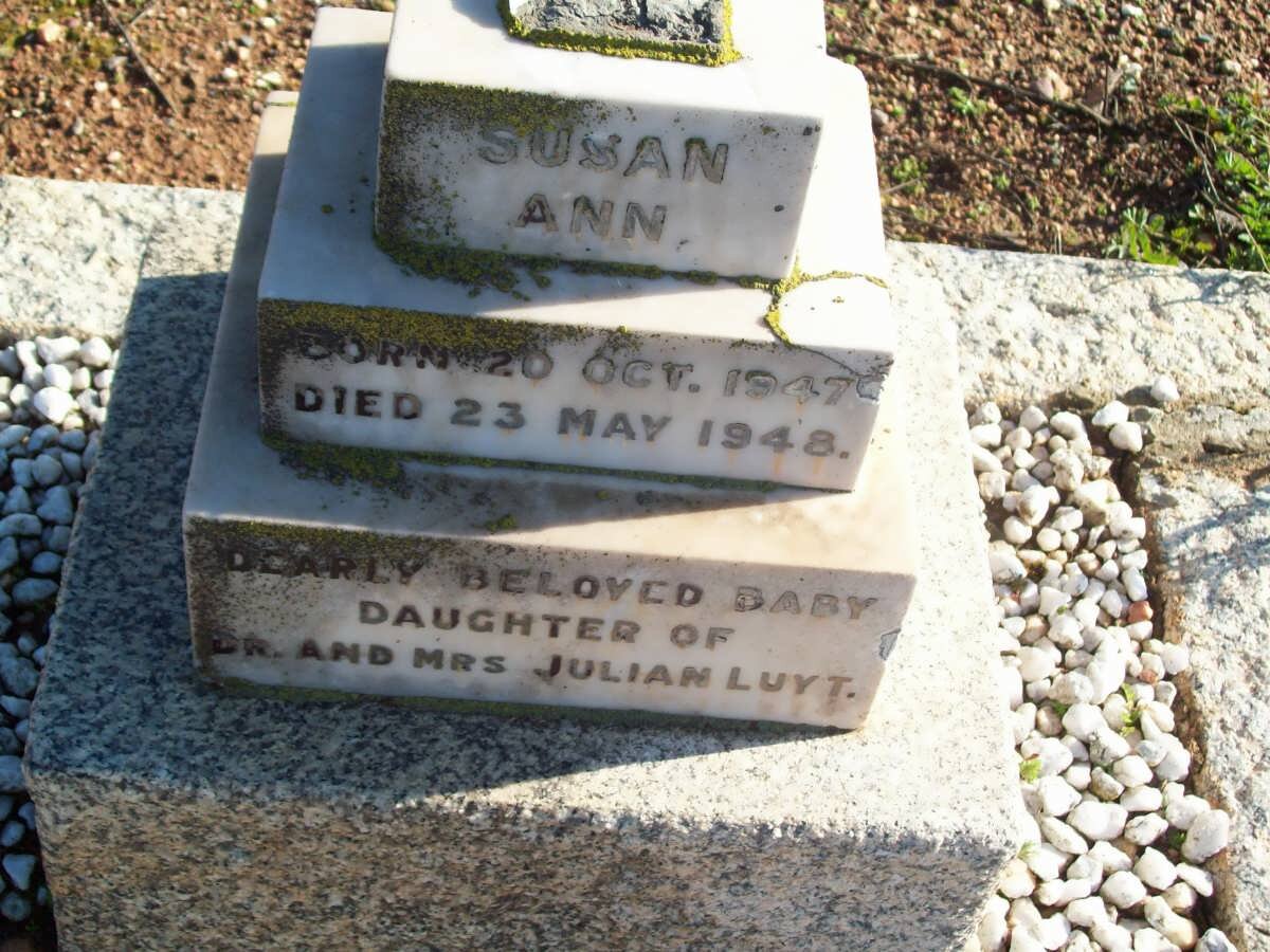 LUYT Susan Ann 1947-1948