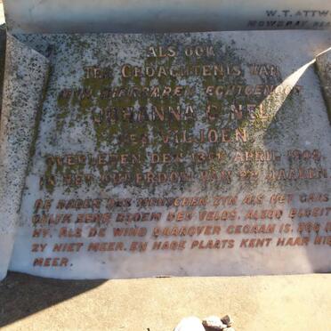 NEL Johanna G. nee VILJOEN -1909