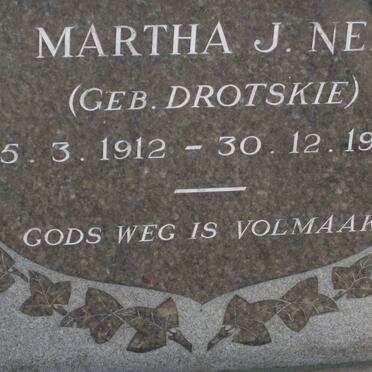 NEL Martha J. nee DROTSKIE 1912-1950