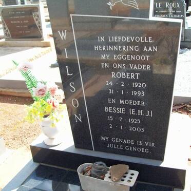 WILSON Robert 1920-1993 &amp; E.H.J. 1925-2003