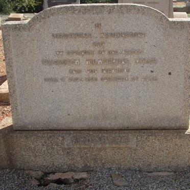 ? Elizabeth Wilhelmina Maria nee VAN NIEKERK -1946