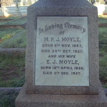 MOYLE M.P.J. 1853-1927 & E.J. 1850-1927