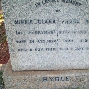 BYBEE Frank Rudd 1882-1964 & Minnie Clara HARRYMAN 1874-1956