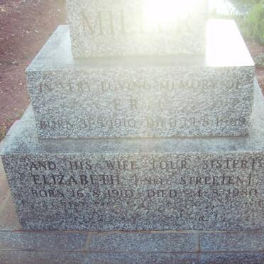 MILLER Erick 1910-1969 & Elizabeth STREETEN 1910-1980