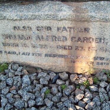 GARDEN William Alfred 1872-1951 & Frances -1939