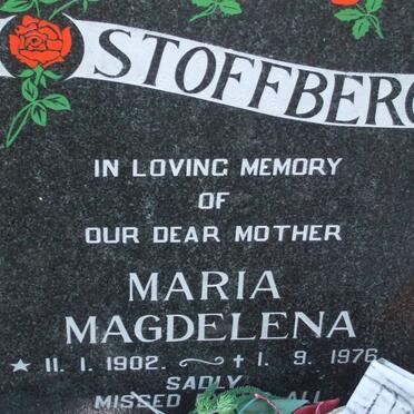 STOFFBERG Maria Magdalena 1902-1976
