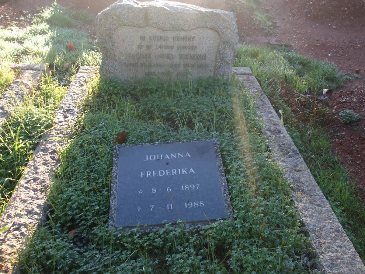 SULLIVAN Thomas Daniel 1895-1954 &amp; Johanna Frederika 1897-1988