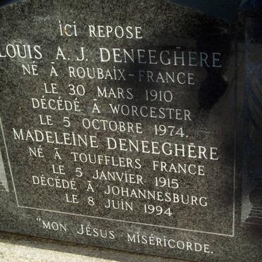 DENEEGHERE Louis A.J. 1910-1974 & Madeleine 1915-1994